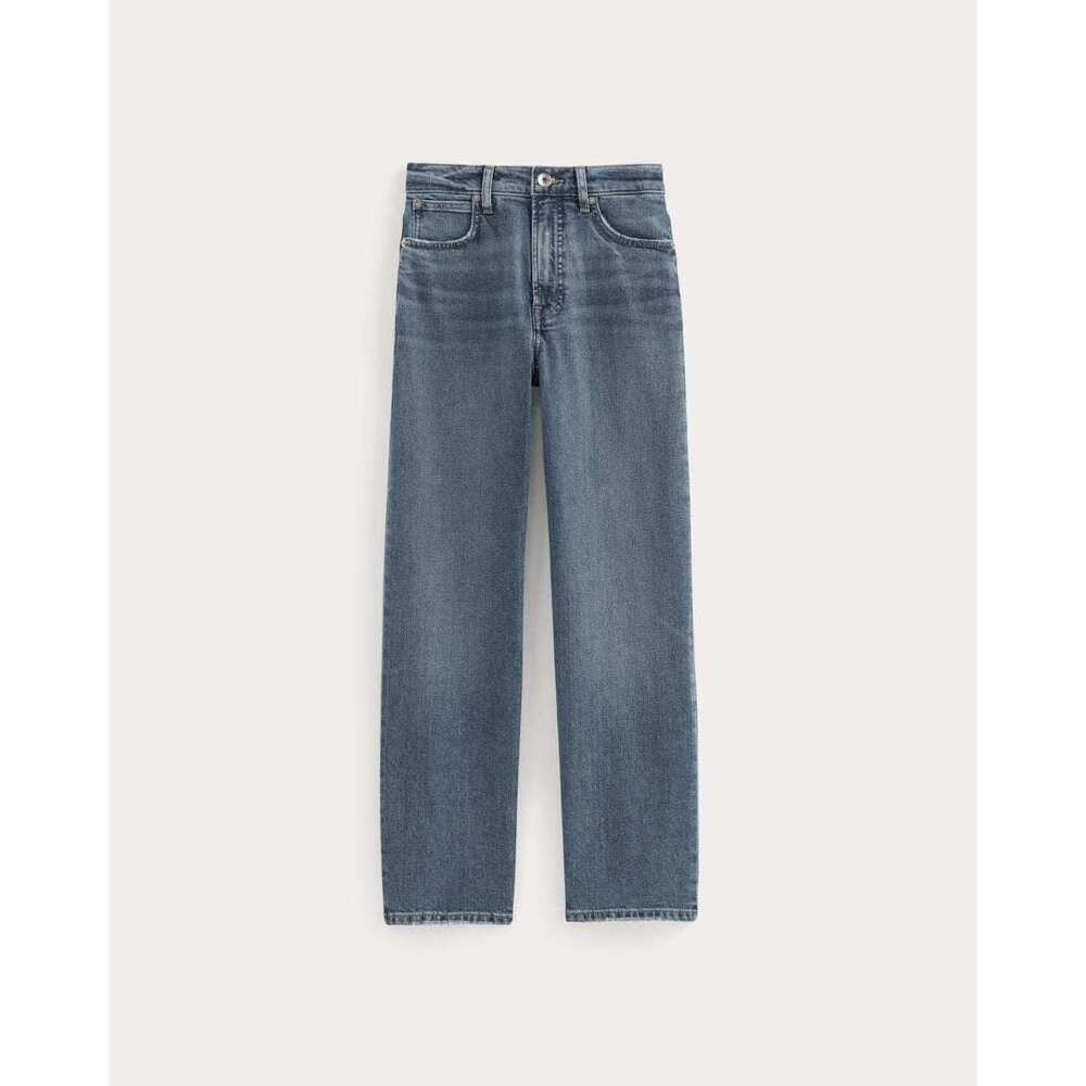 Everlane Women's Way-High® Jean 2.0 in Washed Indigo, Size 28, Cotton